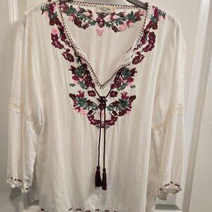 Tasha Polizzi Embroidered Blouse